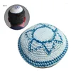 Bérets X7YA Chapeau Kippah unisexe moderne, casquette en coton blanc pour tenues juives à la mode