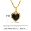 Pendant Necklaces Vnox Trendy Temperature Change Color Mood For Women Heart Love Smart Discolor Collar Gift BFF Jewelry