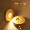 Supports de lampe Base de lumière en bois Rechargeable Remote Contrôle Night Colorful Art Ornement Verre Crystal pour la résine époxy 6cm