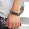 Bedelarmbanden Muzieknoot Lederen Armband Vintage Handgemaakte Gevlochten Bangle Manchet Voor Mannen Vrouwen Hip Hop Sieraden Will En Sandy Drop Dhszx