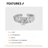 VINNEN Bump Design Real S925 Sterling Zilver Ongelijke Ring Open Mannen en Vrouwen Verstelbare Punk Rock Vinger Fijne Sieraden Accessoire 240125