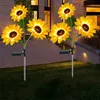 LED Solar Sunflowers زهرة ضوء المنزل زهرة الزهرة أضواء الحديقة الديكور المصباح