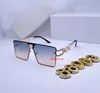 Diseñador de lujo Gafas de sol cuadradas Hombres Mujeres Sombras vintage Conducción Gafas de sol polarizadas Ciclismo masculino Gafas de sol de playa Moda Tablón de metal Gafas de sol Gafas 88025