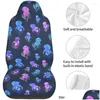 Car Seat Covers Ers Er Blue Pink Jellyfishes S Vehicle Front Fit Protector 2 Pcs Drop Delivery Automobiles Motorcycles Interior Access Otpqb