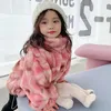 Down Coat Girls' Soft Wool Stand Collar Cotton Clip Thickened Winter Children'S Cardigan Warm Comfortable Jacket