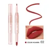 Double Head Lipstick Sexy Beauty Long Lasting Waterproof Pigment Matte Lipstick Pencils Moisturizer Lips Makeup Kit 240124