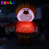 wholesale 3m 10ft giant christmas decoration inflatable heat miser with led lights outdoor cartoon character for sale