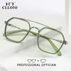 Clloio mode myopia glasögon anti blå ljus dator överdimensionera ram hyperopia recept optiska glasögon 913 240131