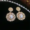 Boucles d'oreilles pendantes de tempérament, perle d'amour, mode élégante, légère, luxe, clous est, accessoires d'oreille avancés pour femmes