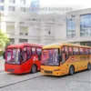 130 Kids Toy Rc Car Remote Control School Bus with Light Tour Bus 2.4G Radio Controlled Electric Car Machine Toys for Children 240201