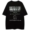 Américain Harajuku Mode Personnalité streetwear Manches Courtes Y2K Rétro Hip Hop Hommes et Femmes Graphique T-shirt haut ample 240125