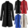 Halloween Overjas Mannen Winter Warm Vintage Slipjas Jassen Gothic Victoriaanse Middeleeuwse Kostuum Uitloper Knoppen Tuxedo Jassen 240118