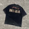 Mäns tshirts Mens Saint Michael Cho High Street nödställda och tvättade vintage kortärmad amerikansk lös passform vtg tshirt för män