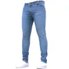 Mann Hosen Retro Waschen Zipper Stretch Jeans Casual Slim Fit Hosen Männlich Plus Größe Bleistift Hosen Denim Skinny Jeans für Männer 240119