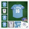 1985 1987 Kansas City KC Retro World Series WS Maillot de baseball George Brett Bo Jackson Bret Saberhagen Dan Quisenberry Bobby Witt Jr Salvador Perez Bleu Royal Blanc