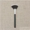 Makeup Brushes 1 PCS Professional Fan Brush Blending Highlighter Contour Face Face Powder Rose Gold Cosmetic Beauty Tools Drop Delive Otjk5