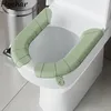 Coprisedili per WC Coprisedili Solido Pieghettato Semplice Impermeabile Riutilizzabile Delicato sulla pelle Universale Closestool Bagno Appiccicoso con maniglia tenera