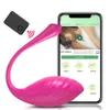 Sexspielzeug für Erwachsene, 18 cm, kabellose Bluetooth-App, Fernbedienung, Vaginalkugeln, Klitoris-Stimulator, Vibrator, Liebesei, weibliche Frauen, 240202