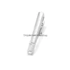 Fermacravatta 4 cm Striscia vuota Uomo Fiocco Set Abito da lavoro Collo formale Collegamenti Clip Bar Gioielli di moda Will e Sandy Drop Consegna Gemello Dhhog