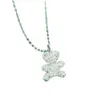 Designer Swarovskis Jewelry Shi Jia 1 1 Uses Crystal Elements Full Diamond Teddy Bear Necklace Dynamic Swan Live Broadcast