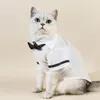 Costumi per gatti Camicia Papillon Set Teddy Dog Pet Clothes Chenery Suit Tuxedo Outfit Gattino