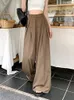 Casual Wide Leg Pants Women Korean Overdimensionerad Loose Office Lady Black Trousers Fashion Design Sweatpants High midjebyxor 240129