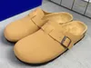 Designer Slippers boston clogs fur clog Birks Sandals Arizonas Mayari Gizehs Head Pull Cork Leather Loafers for Men Women Plate forme Platform slides