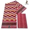 24 metry EST African Golden Wax Fabric Prawdziwa tkanina woskowa 100% bawełniana ankaara wosk w kratę tkanina miękka pagne materiał szycia 240124
