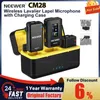 Микрофоны NEEWER Беспроводной петличный микрофон с зарядным чехлом CM28 для Iphone15