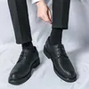 Sapatos de vestido clássico marca masculina couro genuíno lace up terno escritório negócios viajando lazer entrega gratuita