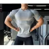 Av Ceketleri Açık Hava Spor Eğitimi T-Shirt Erkekler Büyük 3D Petek Nemi Emici Hızlı Kurutma Elastik Sıkı Fitness Ekipmanları