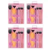 Makeupborstar Makeups Brush and Egg Set for Foundation Powder Blush Eyeshadow Kabuki Mix Real Tips Tools Tools