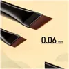 Makeup Brushes 2 Pieces/Set Eyebrow Contour Brush 0.06Mm Trathin Eyeliner Portable Small Angle Tool Drop Delivery Health Beauty Tools Ot53F