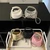 Mini -doft med ny stilstruktur Rhombus Chain Bag Messenger Lipstick Bag