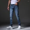 Jeans da uomo 2024 Primavera Autunno Pantaloni classici Moda Business Casual Comodi pantaloni in denim morbido Slim elasticizzati dritti