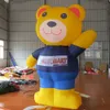 6mH 20ft wholesale Advertising Large White Inflatable Polar Bear giant inflatable teddy Bear animal balloon for Christmas decoration