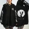Note Death Note Hoodies اليابانية anime رجال سترة السوستة harajuku streetwear zip up sweatshirtts كبير الحجم y2k معاطف 240118