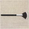 Makeup Brushes 1 PCS Professional Fan Brush Blending Highlighter Contour Face Face Powder Rose Gold Cosmetic Beauty Tools Drop Delive OTVD1