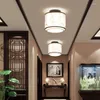 Ceiling Lights 17 Types Chinese Style LED Light E27 Fabric Lamp For Living Room Aisle Balcony Porch Lampara Techo