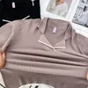 Stylish Lapel Block Color Sweaters Plus Size Women Clothing Autumn Winter Slim Knitting Pullover Jumpers C26 2376 240124