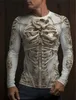 3D Full Printing Spring Autumn Long Sleeve TShirt Casual With Y2K Skeleton Skulls Graphic Harajuku Tops Fashion Mens Clothing 240130