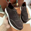 Luxury Casual Mens Loro buty płaskie sportowe buty Lp Sneakers Brunello BC Loro Runner Buty Mocassin Duże chaussure Schuhe rozmiar 45 46