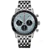 Relógio masculino Aviação Hour Meter Série Boutique Relógio de Pulso Masculino com Pulseira de Aço Importado Multifuncional Movimento de Quartzo Elegante Gosto 42mm Relógios de Designer