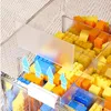 Aufbewahrungsbox für Kinderbausteine, verstellbarer Lego-kompatibler Aufbewahrungsbehälter aus Kunststoff mit Griffgitter, 2-lagiger Spielzeug-Organizer 240130