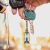 Keychains 2 Pcs Hourglass Keychain Mobile Phone For Car Keys Women And Handsets Cell Phones Bag Pendant Metal