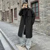 Men Trench Coat Trendy Hip Hop Autumn Trench Coat Cardigan Men Spring Coat Turn-down Collar Men Winter Coat for Street 240122