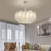 Lustres design moderne luxe cristal pendentif lustre en verre pour salon salle à manger lustre art suspension luminaire