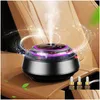 Car Air Freshener With Ambient Light Aroma Diffuser 30Ml Essential Oil Flower Per Cologne Flavoring For Cars Drop Delivery Automobiles Otbki