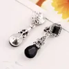 Backs Earrings Festival Clips Bohemia Wedding Earings Vintage Fashion Women Black Dangle