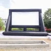 10x8m (33x26ft) Toptan Parti Zamanı Büyük profesyonel şişme film ekran sürücüsü Sinemada projektör açık hava plajı için ekranlar
